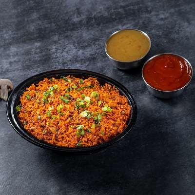 Schezwan Mushroom Fried Rice