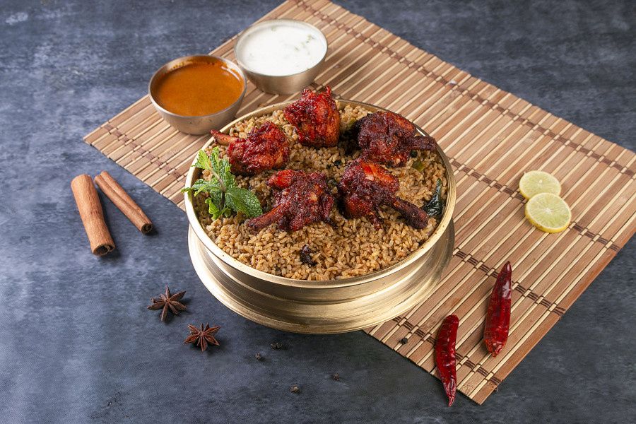 Chittimutyalu Chicken Lollipop Biryani