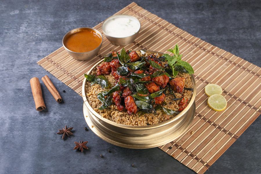 Chittimutyalu Chicken 65 Biryani