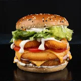 Spinach Corn Bomber Burger (V)