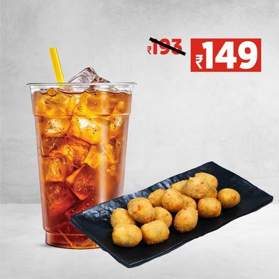 6Pcs Jalapeno Popper + Lemon Ice Tea Regular