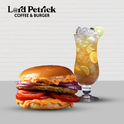 American Special Burger (Nv)+ Lemon Ice Tea (Regular)