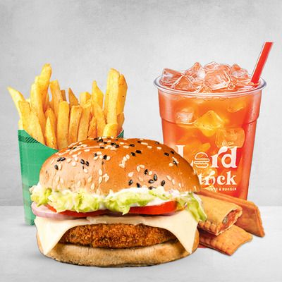 Rockstar Burger (Large Meal)