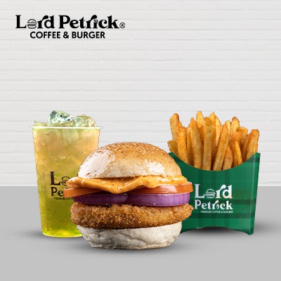 Bhuna Mediterranean Burger + Regular Fries + Regular Drink