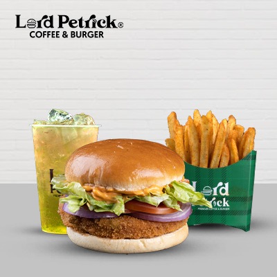 Spicy Veggie Burger + Regular Fries + Regular Drink