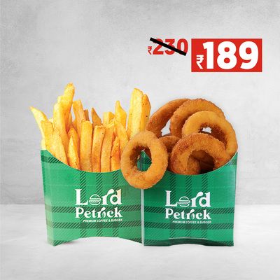 6 Pcs Onion Rings + Medium Fries