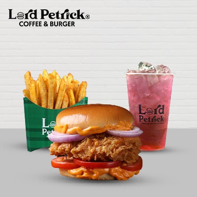 Crispy Dynamite Burger + Regular Fries + Regular Drink