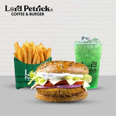 Spinach Burger + Regular Fries + Regular Drink