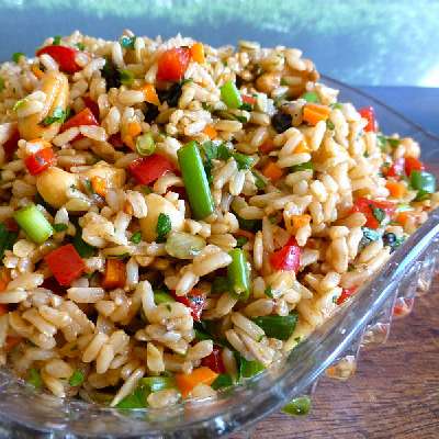 Asian Brown Rice Salad