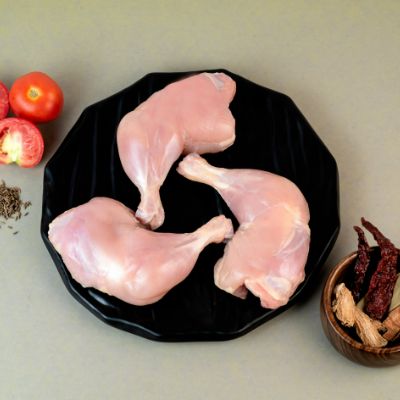 Premium Chicken Full Leg Whole (Without Skin) (Gross Wt 500g)