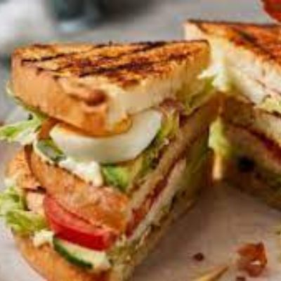 Grilled Egg Cheese Triangle Sandwich [4 Pieces]