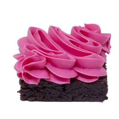 Strawberry Ganache Brownie (With Topping)