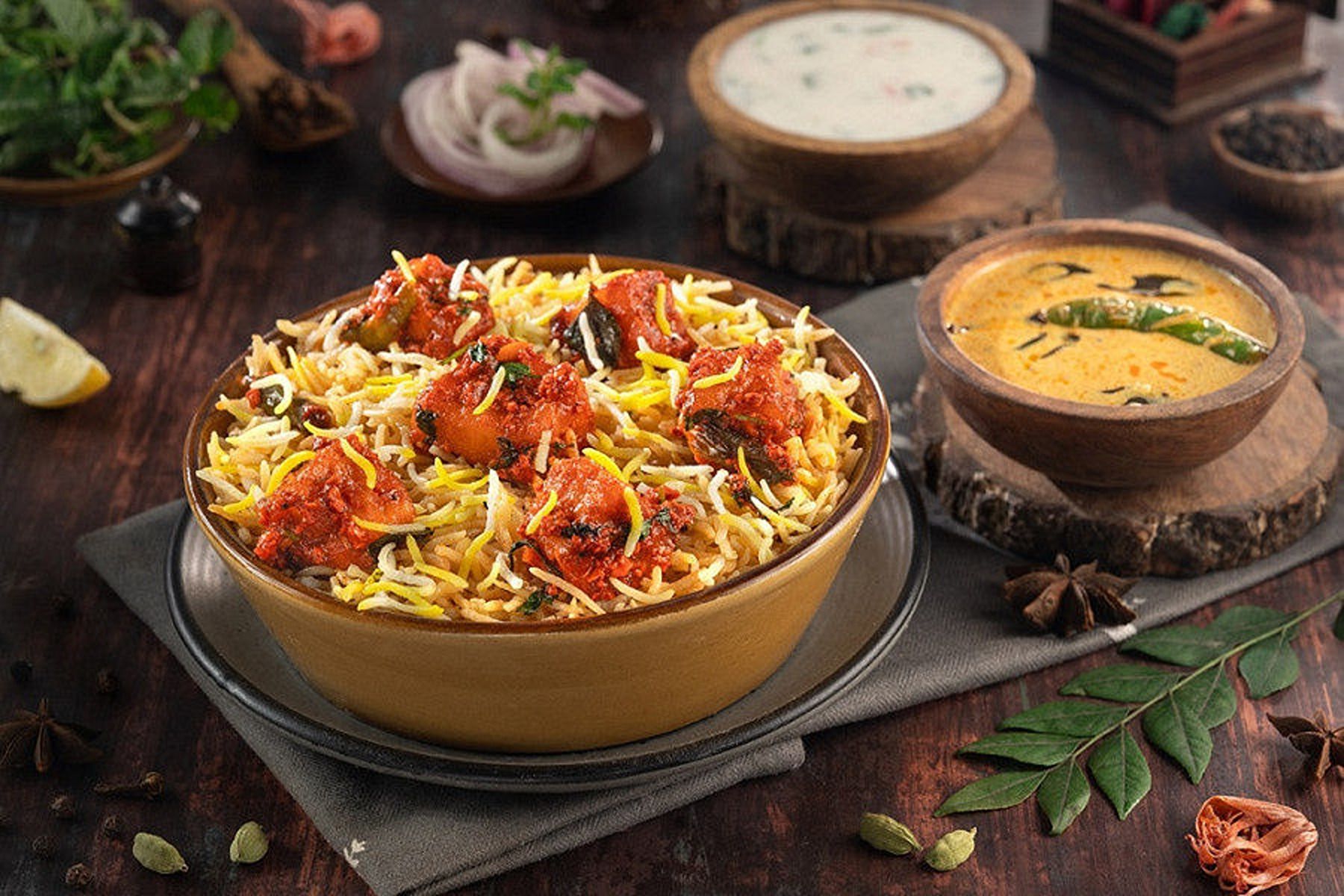Paneer 65 Hyderabadi Biryani
