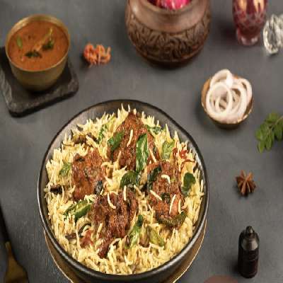 Andhra Mutton Boneless Biryani