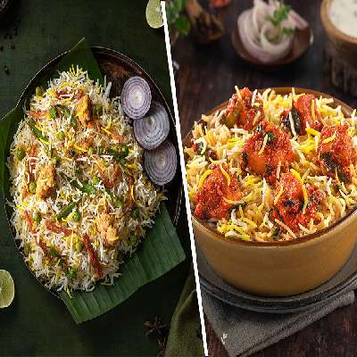 Veg Biryani Sampler 2 Bowls