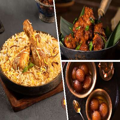 Murgh-E-Khaas Dawat Thaal ( Chicken Biryani Combo (Serves 1)