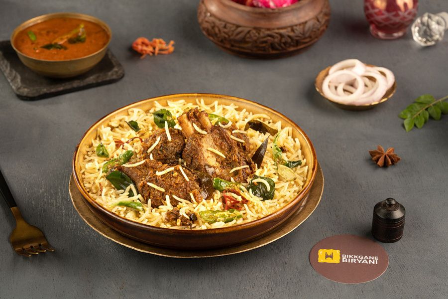 Andhra Mutton Fry Piece Biryani