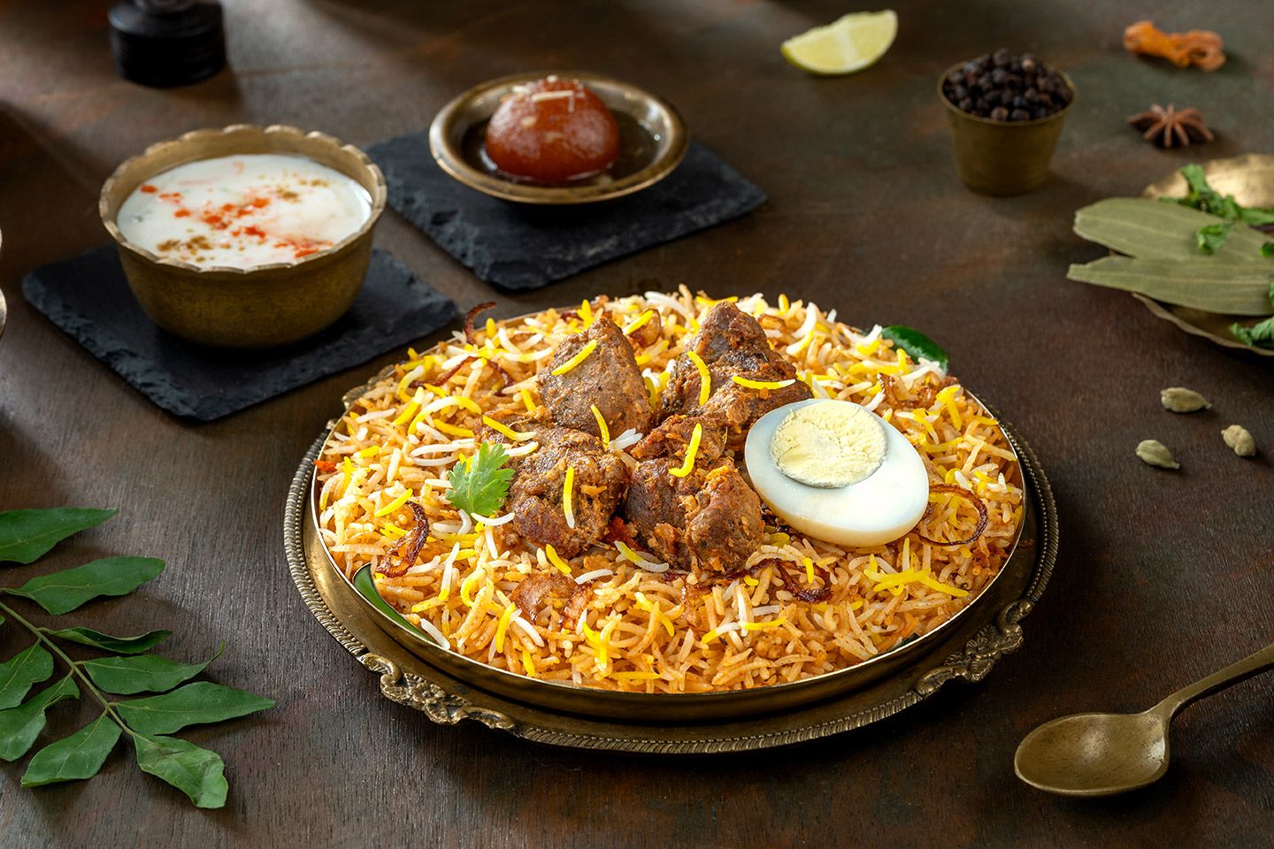 Gosht-E-Narm (Mutton Dum Hyderabadi Boneless Biryan -Serve-1 )