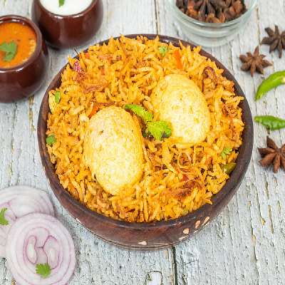 Egg Brown Rice Biryani