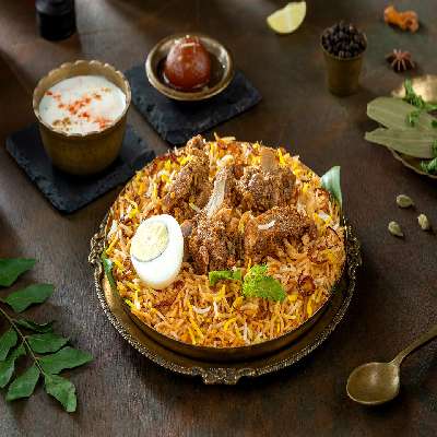Gosht-E-Nizami Dum (Mutton Dum Hyderabadi Biryani-Serve-1)