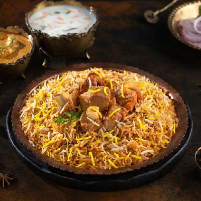 Extra Masala Mutton Dum Hyderabadi Biryani