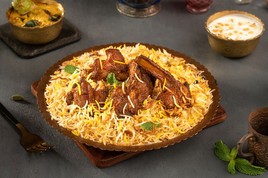Mutton Dum Hyderabadi Biryani