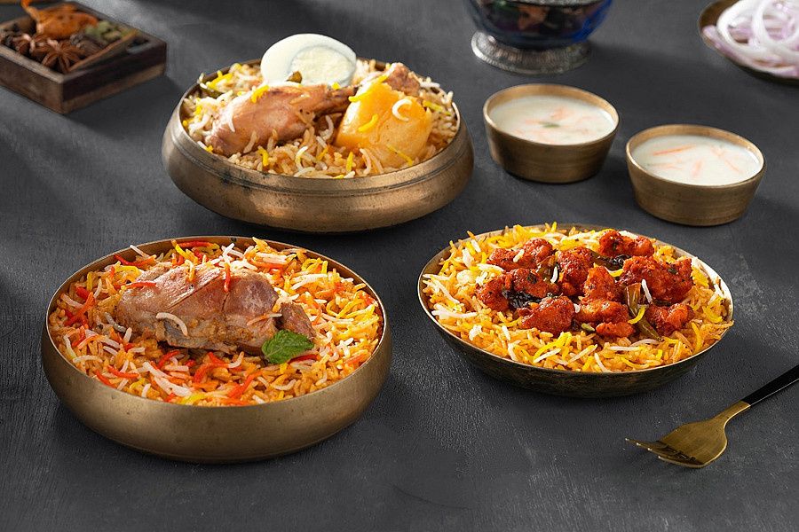 India'S Favourite Chicken Biryani Sampler 3 Bowls