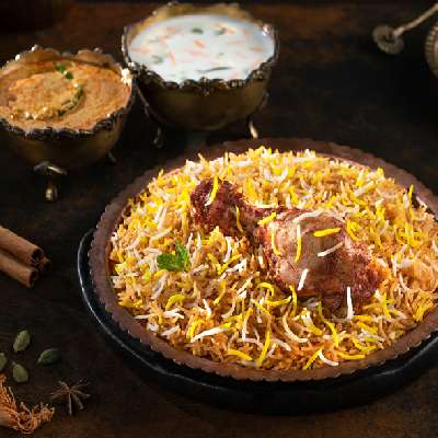 Double Chicken Dum Hyderabadi Biryani