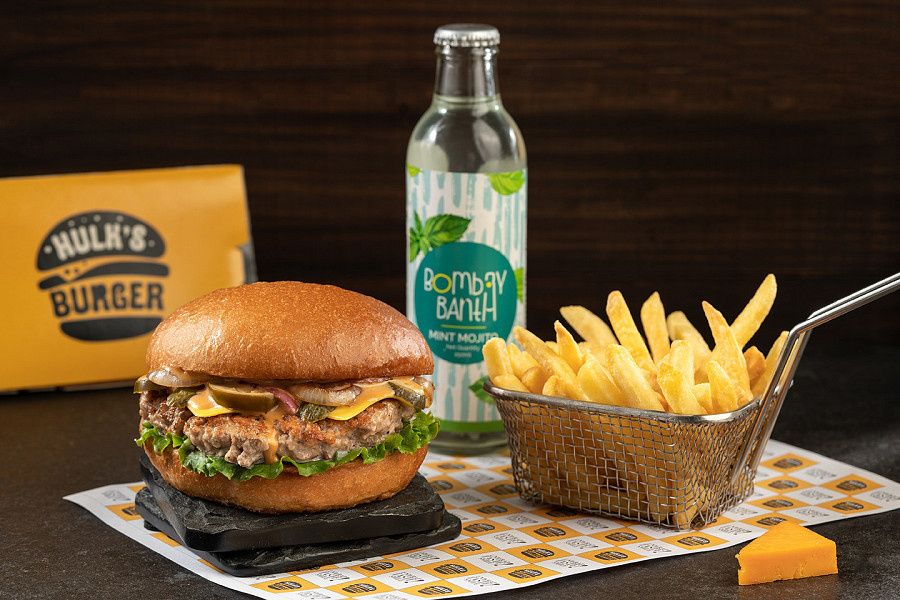 Oklahoma Smashed Lamb+ Salted Fries +Beverage