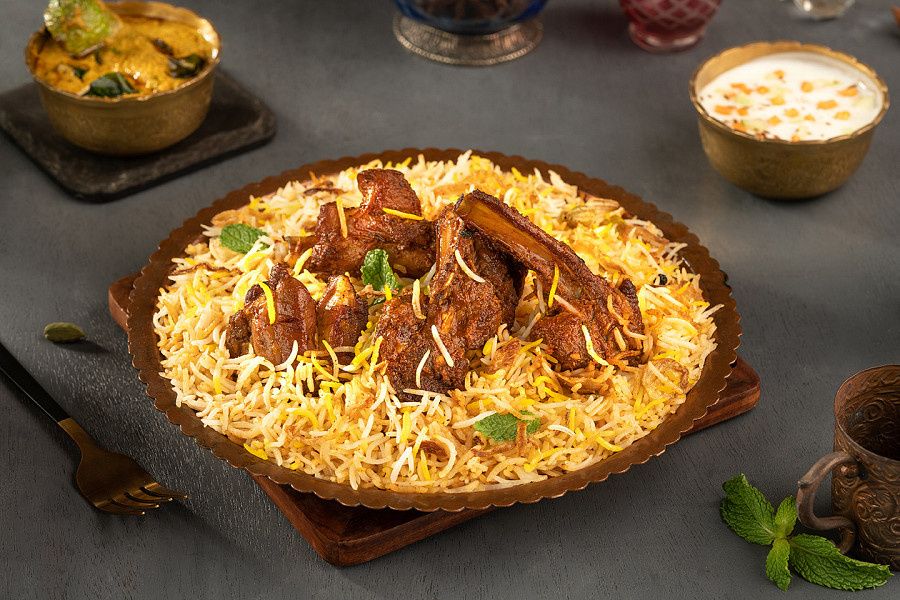Mutton Dum Family Bucket Biryani  (3200ml : Serves 6)