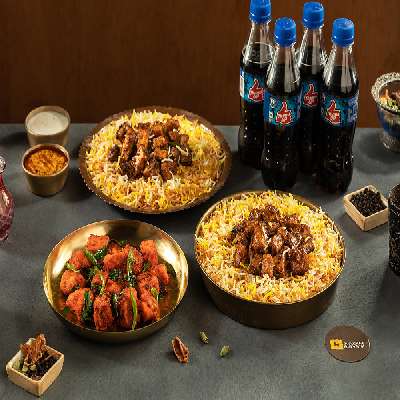 Pepper Paneer Biryani Family Combo (Serves 4)