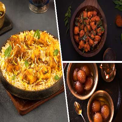 Paneer-E-Nawabi Thaal ( Paneer Biryani Combo (Serves 1)