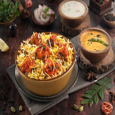 Paneer 65 Hyderabadi Biryani Bowl (Serves 1)