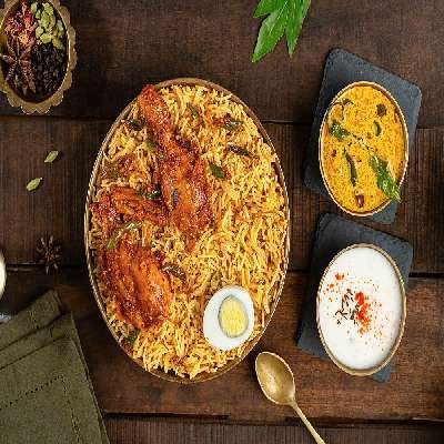 Andhra Chicken Biryani Bowl - 500ml