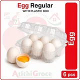 EGG  Regular 6 Pcs WITH PLASTIC BOX