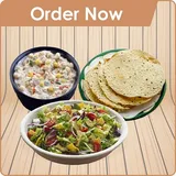 Salad, Papad, And Raita