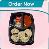 VEG MOMOS STEAMED 5 PCS+ COLD DRINKS 250ML