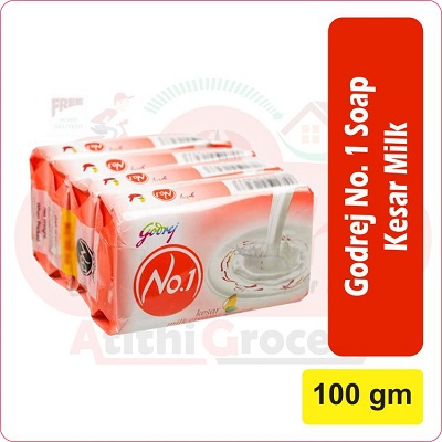 Godrej No.1 Soap kesar milk 5 X 100g