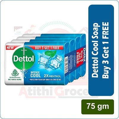 dettol soap cool 4 X 75gm