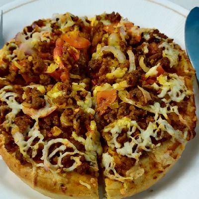 Mutton Keema Mater Pizza