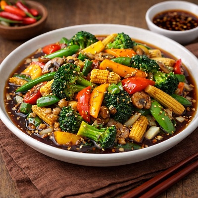 EXOTIC VEG IN SOYA GARLIC SAUCE