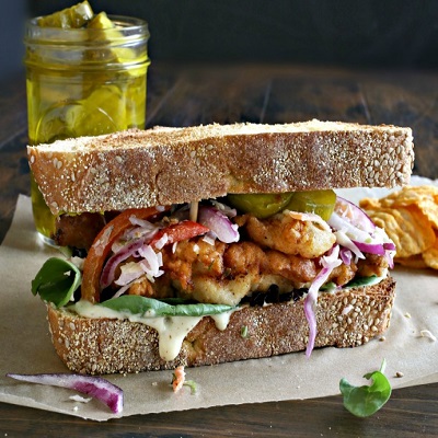 BUTTER MILK FRIED CHICKEN SANDWICH