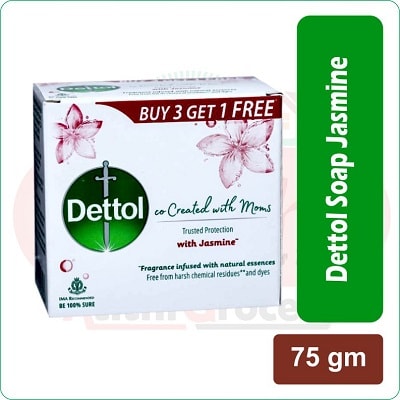 dettol soap jasmine 3+1 (75g)