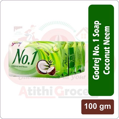 Godrej No.1 Soap coconut neem 5 X 100g