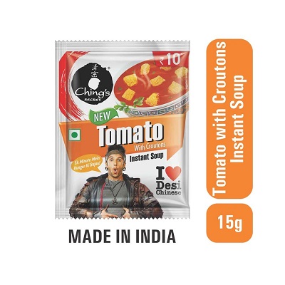 Chings instant tomato with croutons soup 15gm