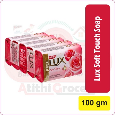 Lux soft touch  soap 5x100 gm