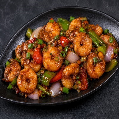 PRAWNS CHILLY