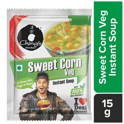 Chings instant sweet corn soup 15gm