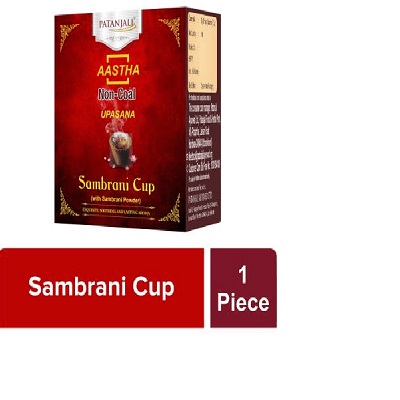 Patanjali non-coal dry dhoop sambrani cup 12 n