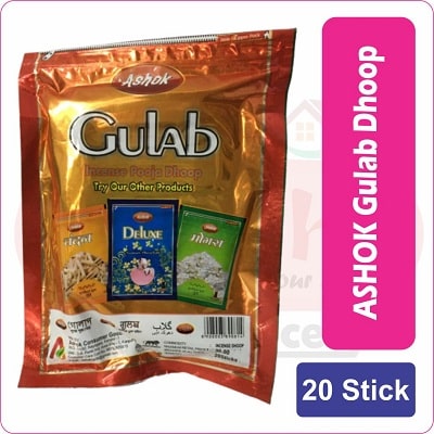 ashok gulab dhoop 20 stick